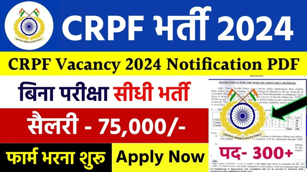 CRPF Recruitment 2024