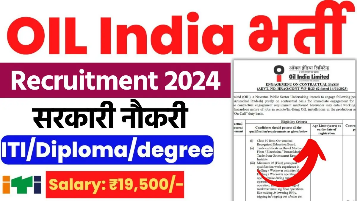 Oil India Recruitment 2024