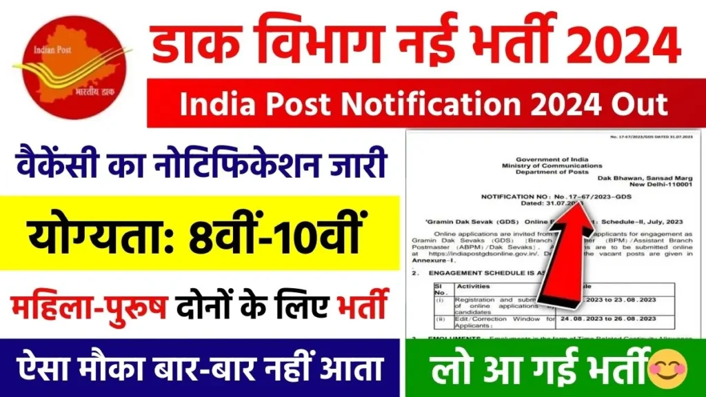 Post Office Skilled Artisans Vacancy 2024